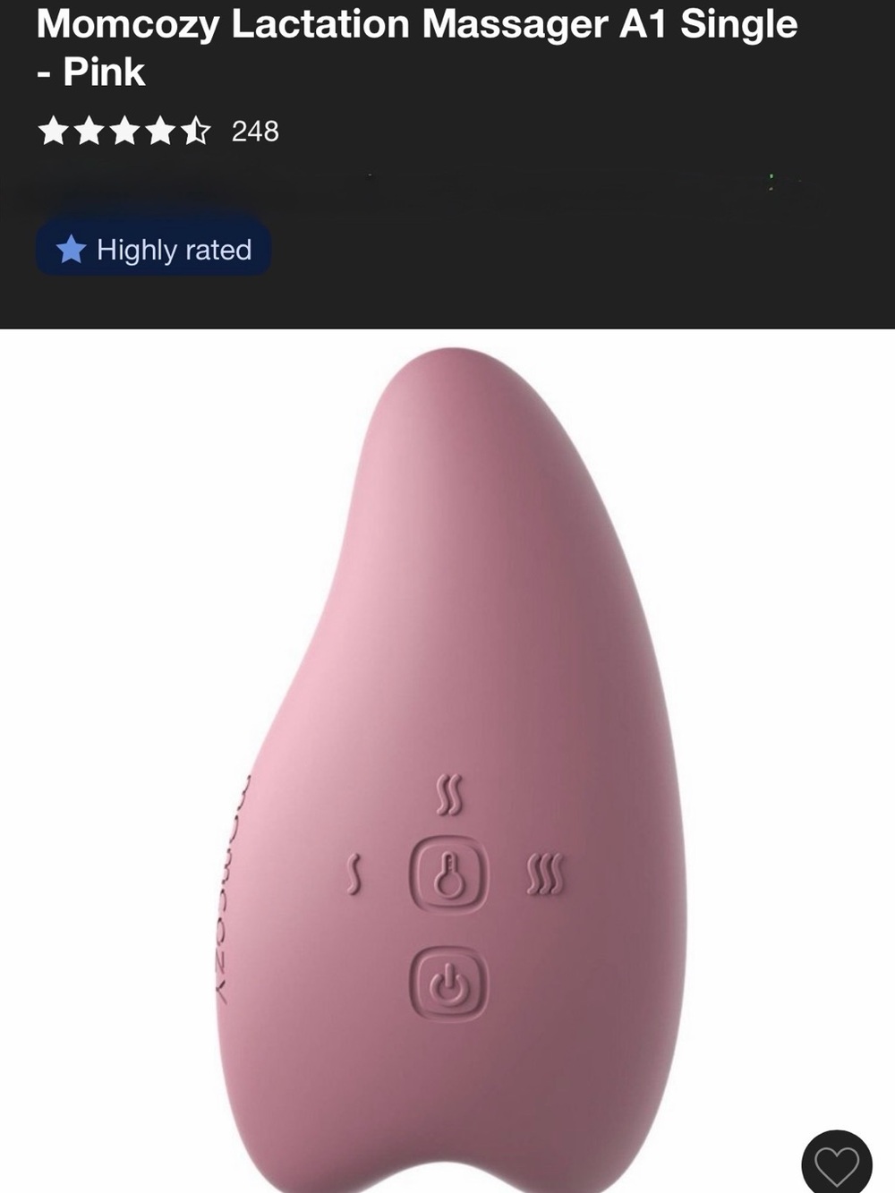 Momcozy Pink Lactation Massager A1 – Gentle Breast Comfort